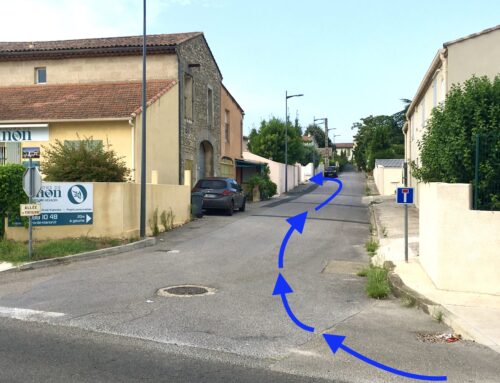 Accès à la Clinique Vétérinaire du Vidourle, à Villevieille